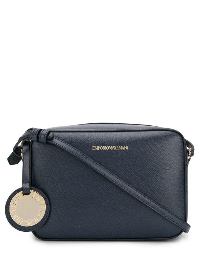 Emporio Armani Logo Cross-body Bag - Blue