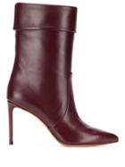 Francesco Russo Pointed Toe Boots - Red