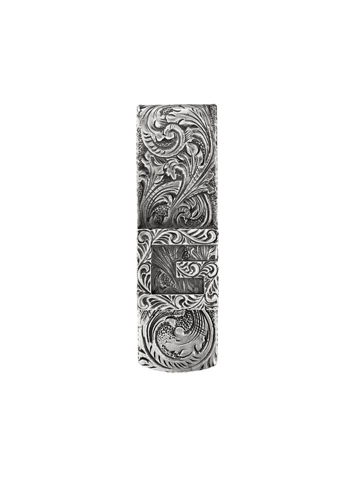 Gucci Money Clip With Square G - Silver