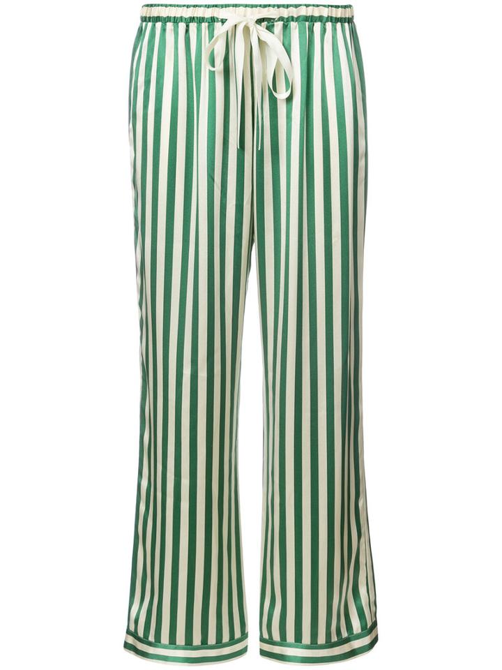 Morgan Lane - Chantal Trousers - Women - Silk - L, White, Silk