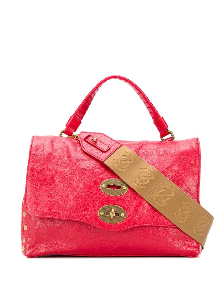Zanellato Cracked Leather Tote Bag - Red