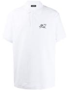 Raf Simons Embroidered Logo Polo Shirt - White