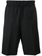Wooyoungmi Tailored Shorts, Men's, Size: 44, Black, Mohair/wool