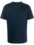 Corneliani 3d Logo T-shirt - Blue