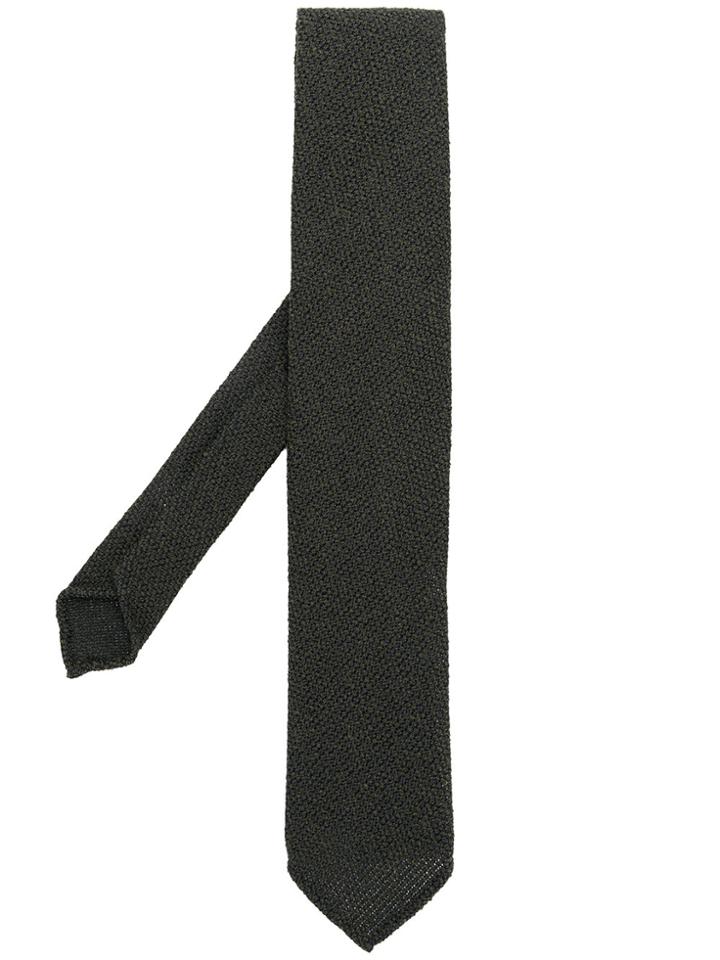 Lardini Woven Tie - Brown