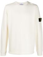 Stone Island Logo Long-sleeve Top - Neutrals