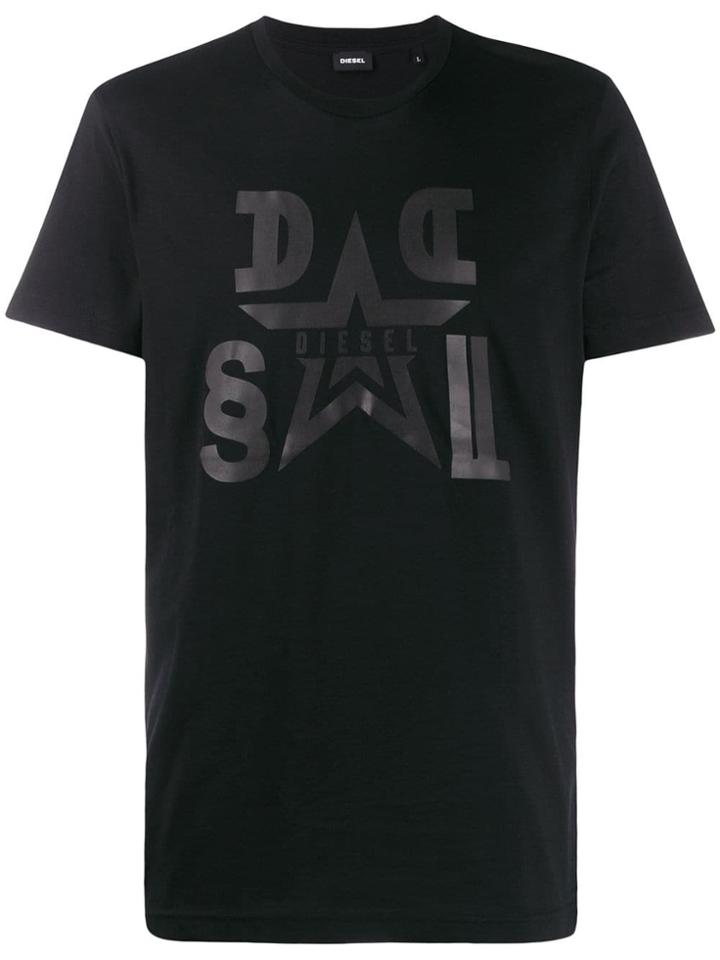 Diesel 3d Print T-shirt - Black