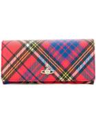 Vivienne Westwood Checked Continental Wallet - Red