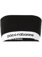 Paco Rabanne Logo Bandeaux Top, Women's, Size: Small, Black, Viscose/polyamide/spandex/elastane