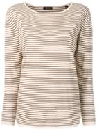 Aspesi Striped Long Sleeve Top - Neutrals