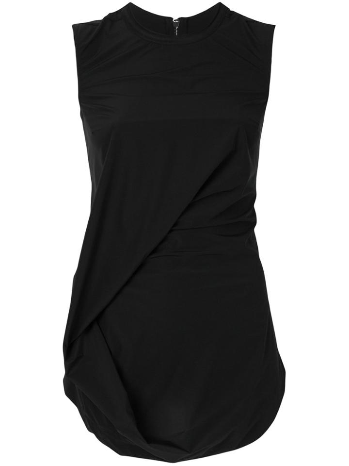 Rick Owens Wrapped Front Tank Top - Black