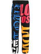 Love Moschino Colour-block Logo Track Trousers - Black