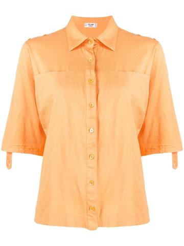 Céline Vintage Loose Shortsleeved Shirt - Orange