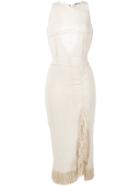 Magda Butrym Embroidered Midi Dress - Neutrals