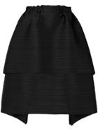 Pleats Please By Issey Miyake Layered Full Skirt - Black