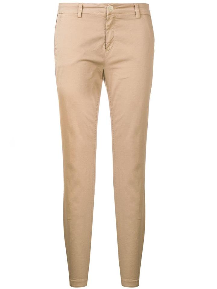 Liu Jo Regular Chino Trousers - Neutrals