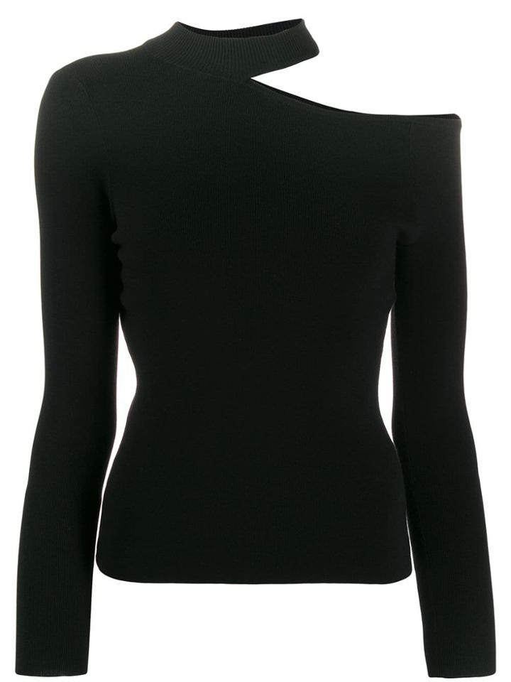 A.l.c. Asymmetric Cold Shoulder Jumper - Black