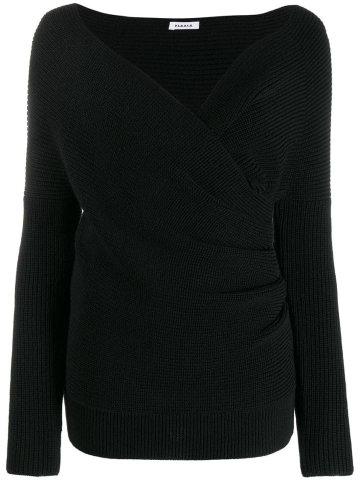 P.a.r.o.s.h. Off The Shoulder Jumper - Black