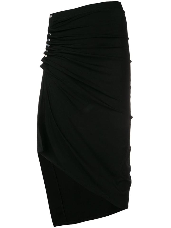 Paco Rabanne Stretch Button Up Dress - Black