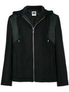 Les Hommes Urban Hooded Zipped Jacket - Black