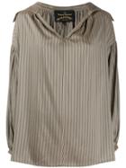 Vivienne Westwood Anglomania Striped Shirt - Brown