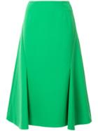 Enföld A-line Midi Skirt - Green