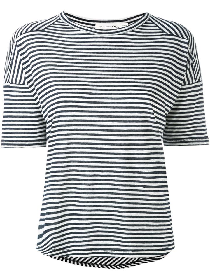 Rag & Bone /jean Valley Striped T-shirt - Blue