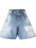 Dsquared2 Denim Shorts, Women's, Size: 40, Blue, Cotton/polyester