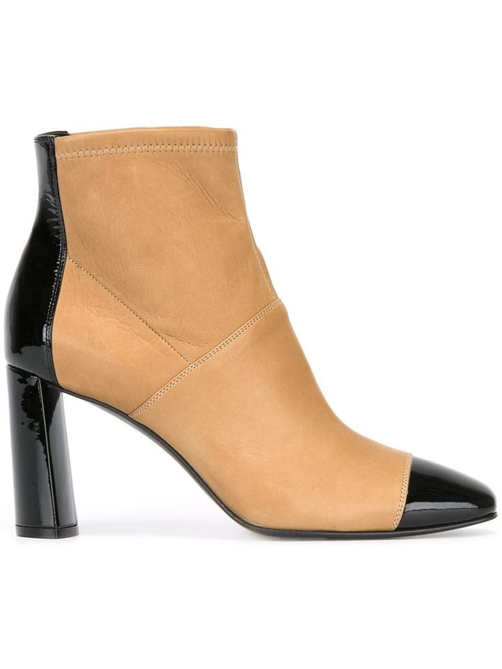 Casadei Two Tone Ankle Boots
