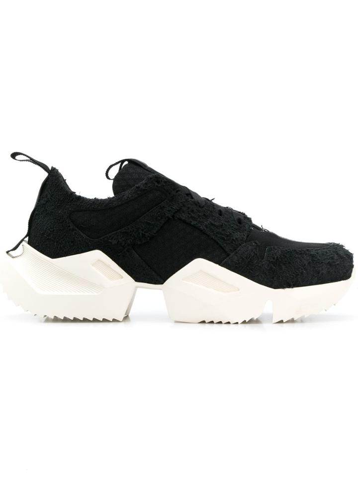 Unravel Project Suede Sneakers - Black