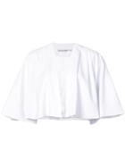 Alice+olivia Cape Cropped Jacket - White