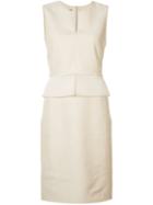 Akris - Fitted Dress - Women - Cotton/nylon/mulberry Silk - 6, Nude/neutrals, Cotton/nylon/mulberry Silk
