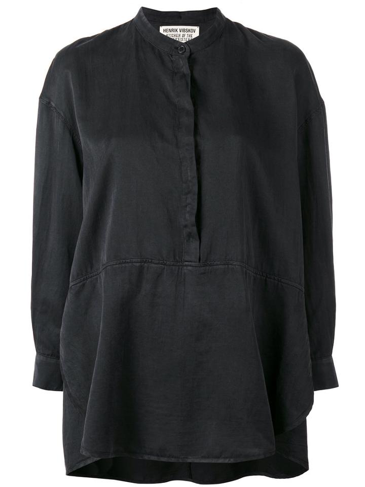 Henrik Vibskov - 'beatle' Shirt - Women - Silk/cotton - S, Women's, Black, Silk/cotton