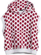 Burberry Spot Print Sleeveless Hoodie - White