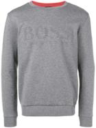 Boss Hugo Boss Logo Patch Sweatshirt - Grey