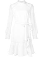 Carolina Herrera Panelled Wrap Mini Dress - White