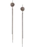 Ann Demeulemeester Hanging Eye Medallion Earrings, Women's, Metallic