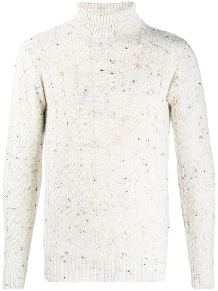 Daniele Alessandrini Turtle Neck Knitted Jumper - Neutrals