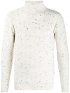 Daniele Alessandrini Turtle Neck Knitted Jumper - Neutrals
