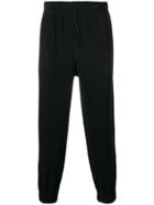 Homme Plissé Issey Miyake Pleated Loose Fit Trousers - Black