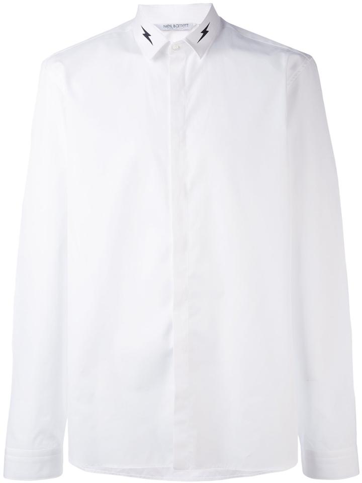 Neil Barrett Thunderbolt Print Shirt - White