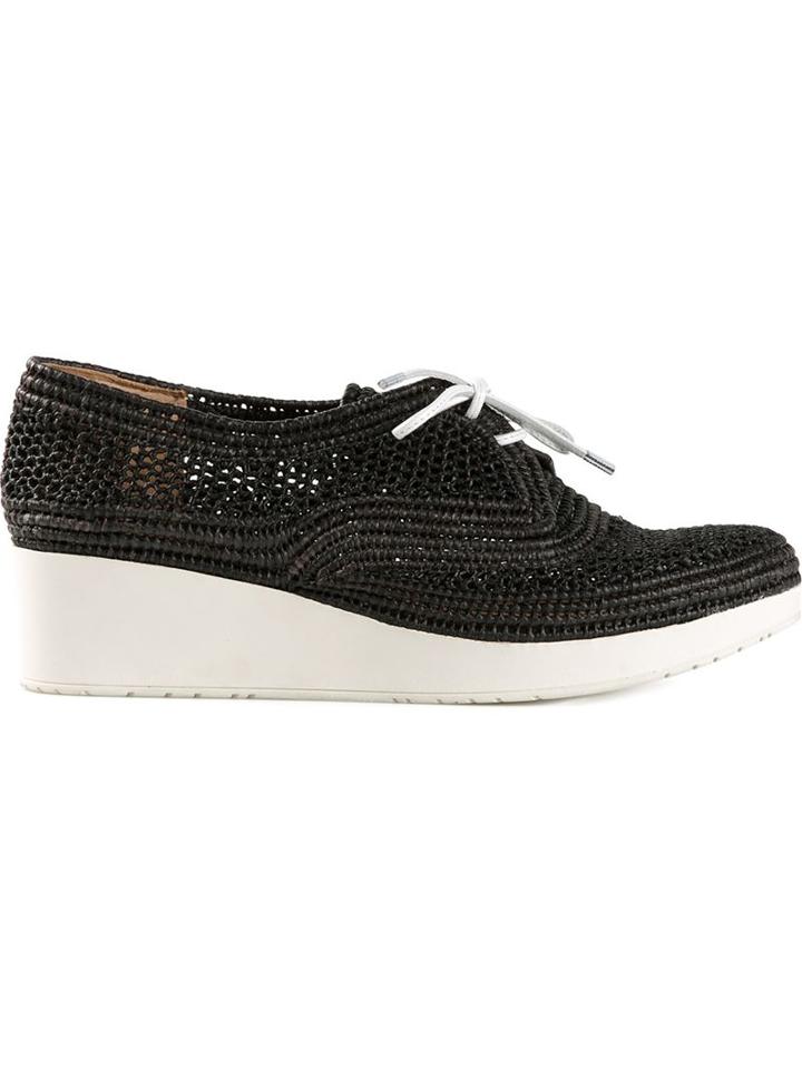 Robert Clergerie 'vicole' Low Wedge Lace-up Shoes