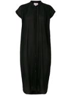 Forte Forte Pleated Shirt Dress - Black