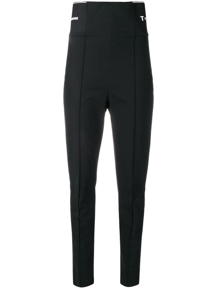 T By Alexander Wang Logo Elastic Leggings - Black