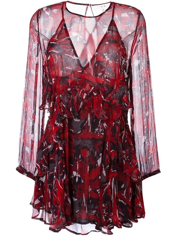 Iro Sheer Ruffle Mini-dress