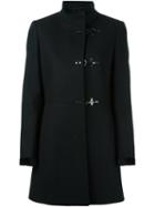 Fay Single Breasted Coat, Women's, Size: Small, Black, Acrylic/polyamide/acetate/virgin Wool