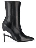 Unravel Project Pointy-toe Ankle Boots - Black