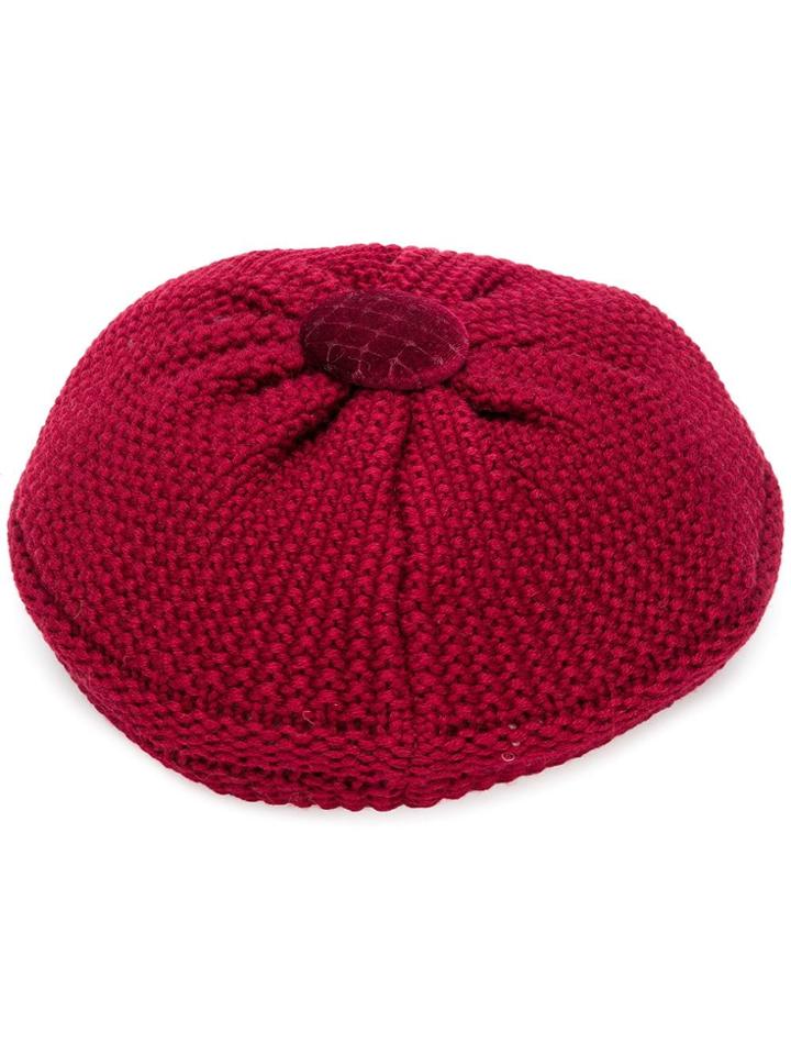 Le Chapeau Le Chapeau 3733 Burgundy Leather/fur/exotic Skins->leather