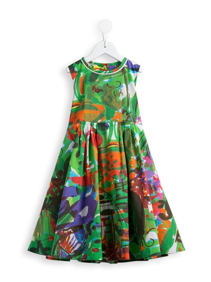 Marni Kids Floral Print Dress, Girl's, Size: 8 Yrs, Green