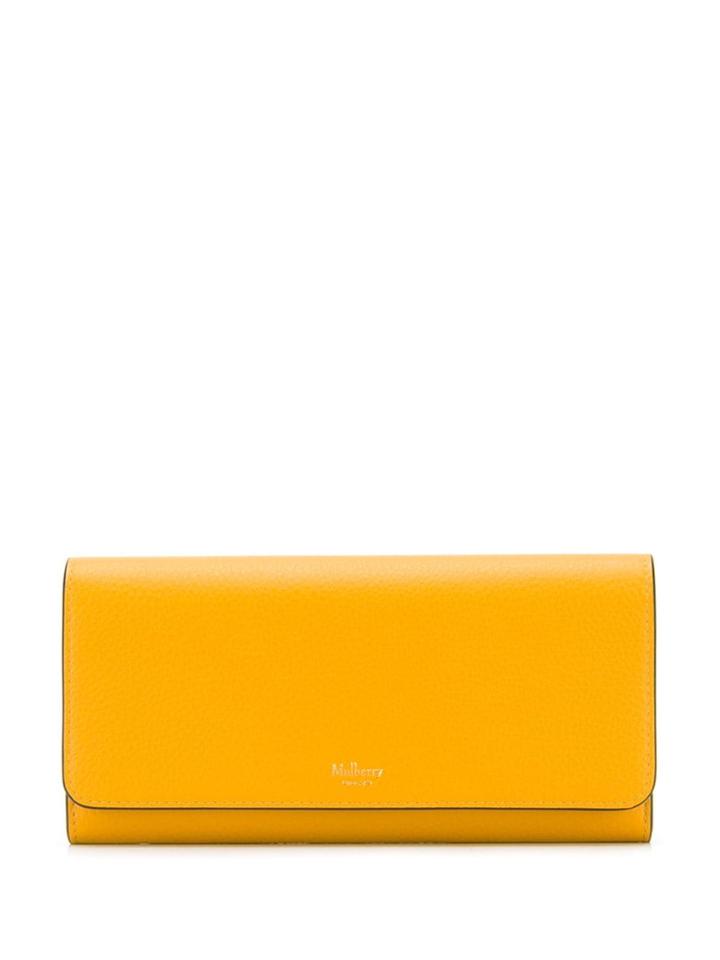 Mulberry Small Classic Grain Continental Wallet - Yellow